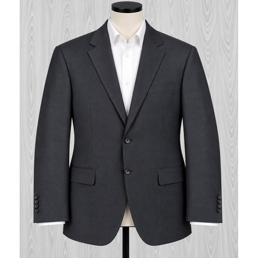 Lauren Ralph Lauren Wool Blazer Mens 40R Charcoal Grey Sport Coat Jacket EUC